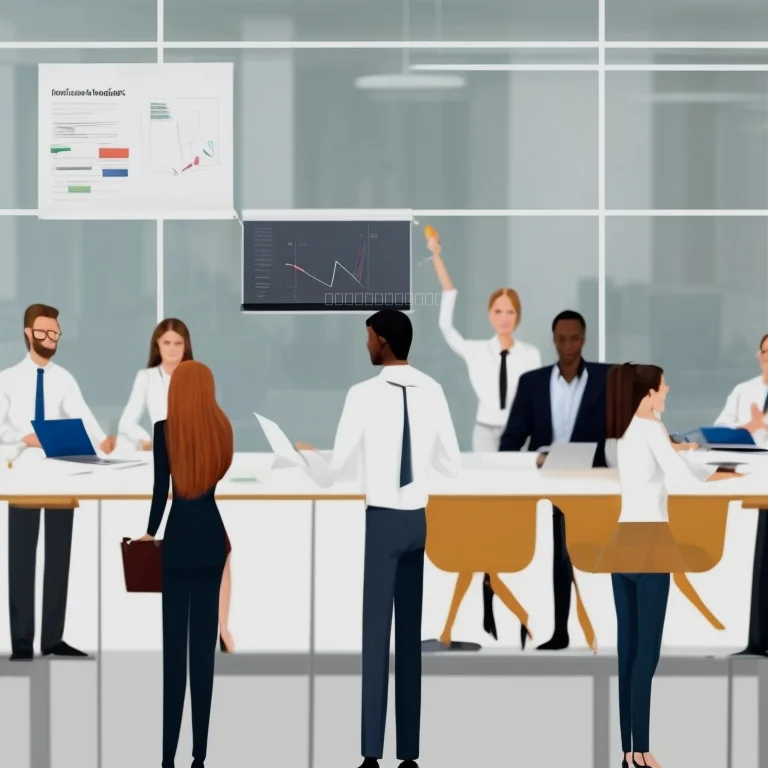 Personen arbeiten gemeinsam an Zielplänen